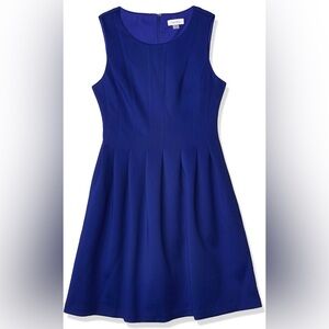 Calvin Klein Women's Sleeveless Seamed Fit-and-Flare Dress